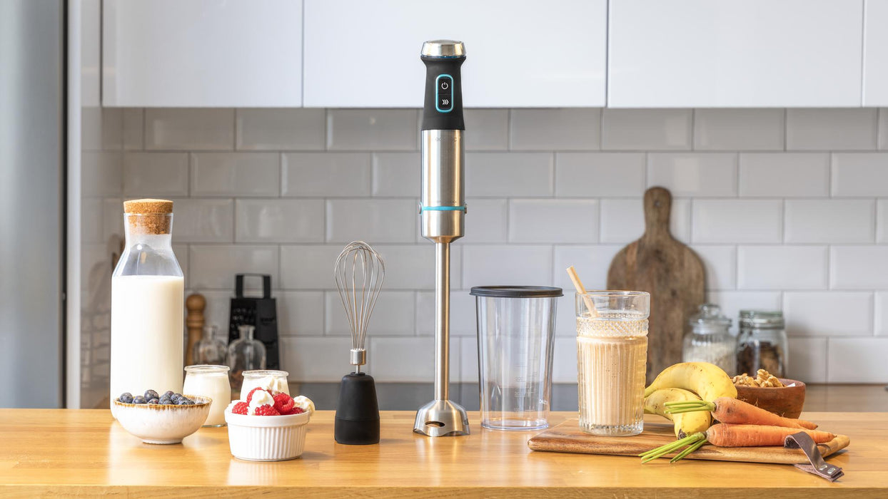 Blender vertical Cecotec Power TitanBlack 1200 XL Cream, 1200 W, recipient de 800 ml, oțel
