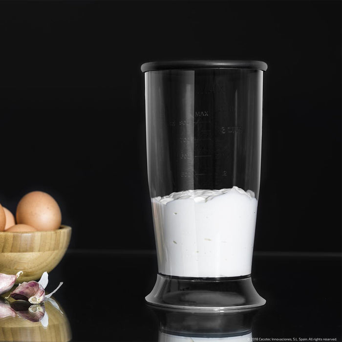 Blender de mână Cecotec Powergear 1500 XL Pro, 1500 W, 21 de viteze, cană de 800 ml, oțel
