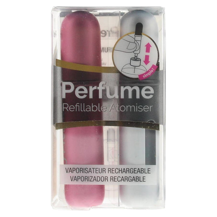 Set de 2 atomizoare reîncărcabile Pressit Duo, Pink & Silver