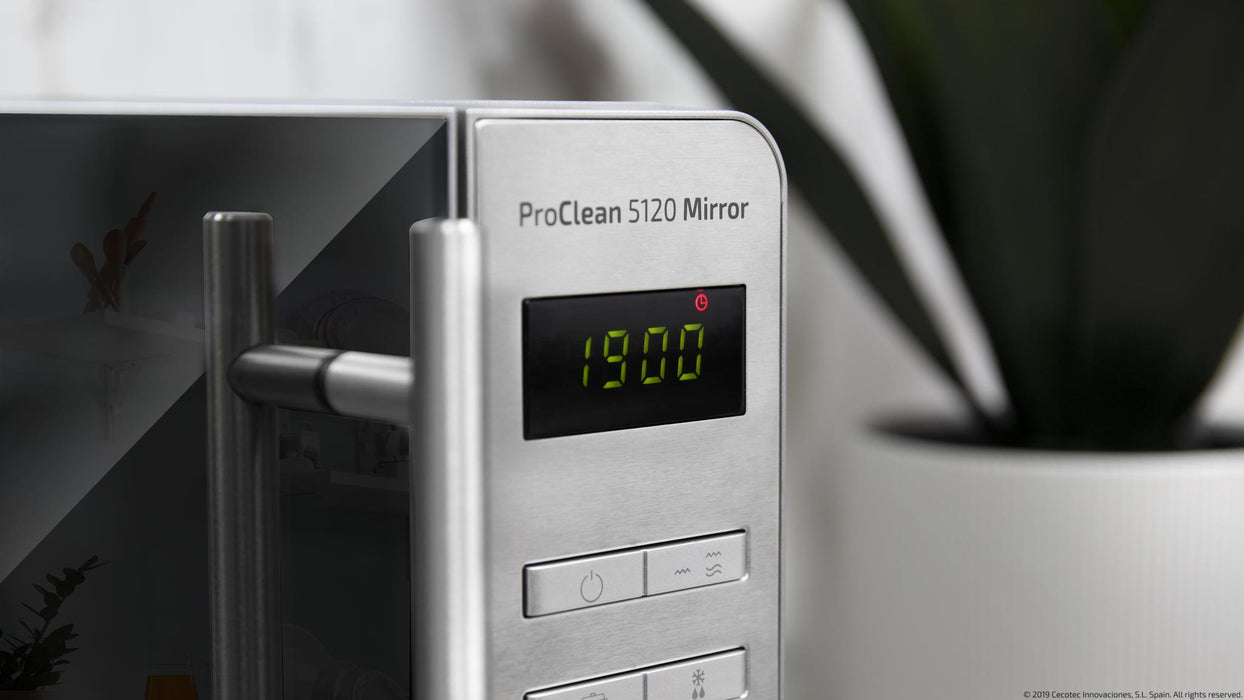 Cuptor cu microunde cu grill Cecotec ProClean 5120 Mirror, 20 l, 700 W, grill 800 W, inox