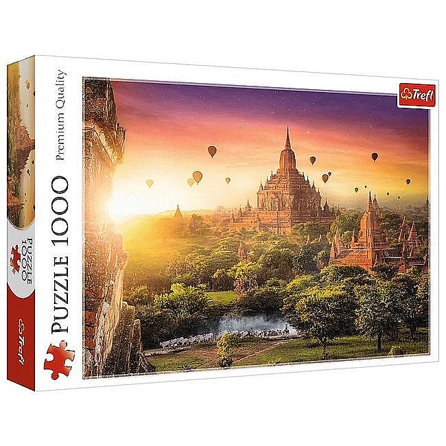 Puzzle Trefl, Templu antic în Burma, 1000 de piese