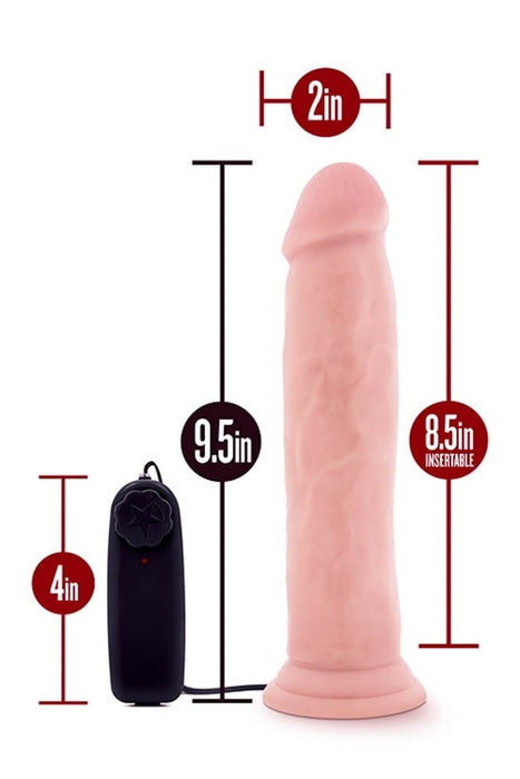 Dildo Vibrator, Blush Dr. Throb, 9.5 inch, Multivibrații