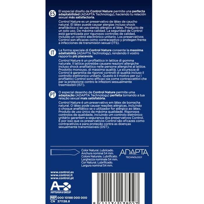Prezervative latex, Control, Nature, 6 bucăți