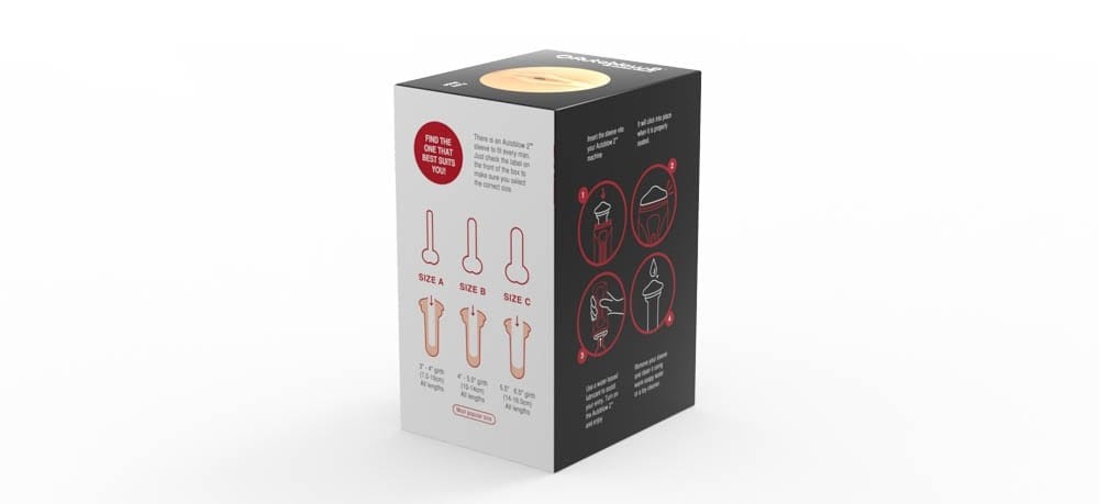 Masturbator Autoblow Sleeve, Dimensiune A, material realist