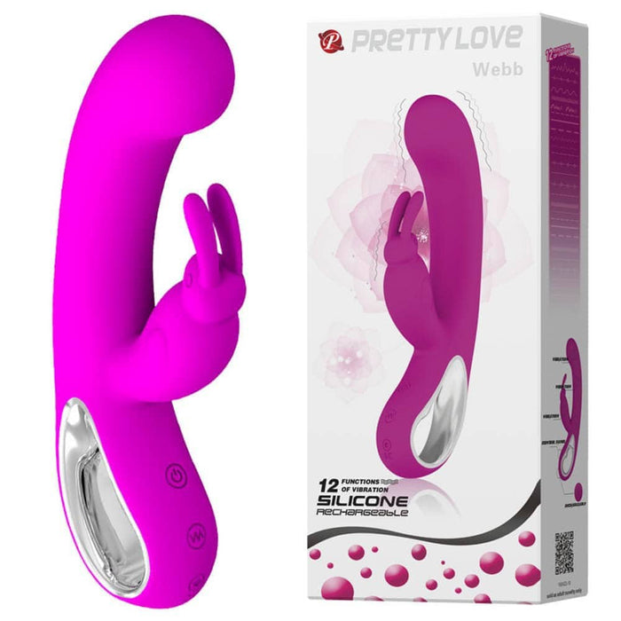 Masajer Rabbit, Pretty Love Webb, violet, silicon