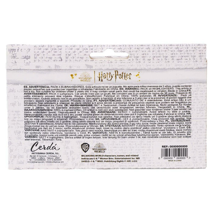 Set Markere Fluorescente, Boston, Harry Potter, 4 culori