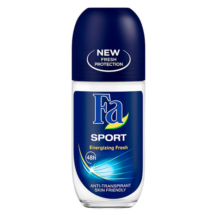 Deodorant Roll-On, Fa, Sport Energizing Fresh, 48H, 50 ml