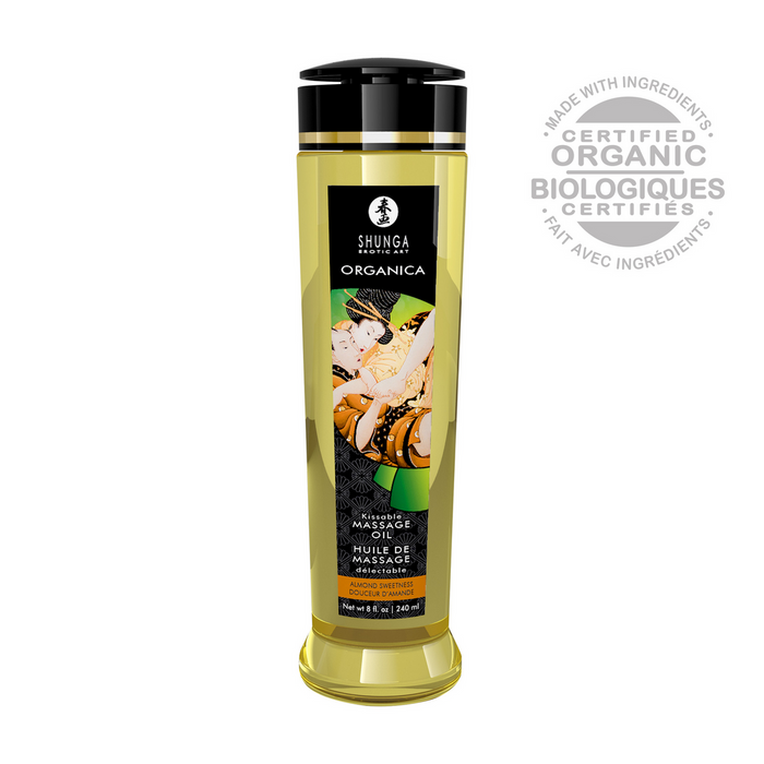 Ulei de masaj, Shunga, 240 ml, aromă migdale