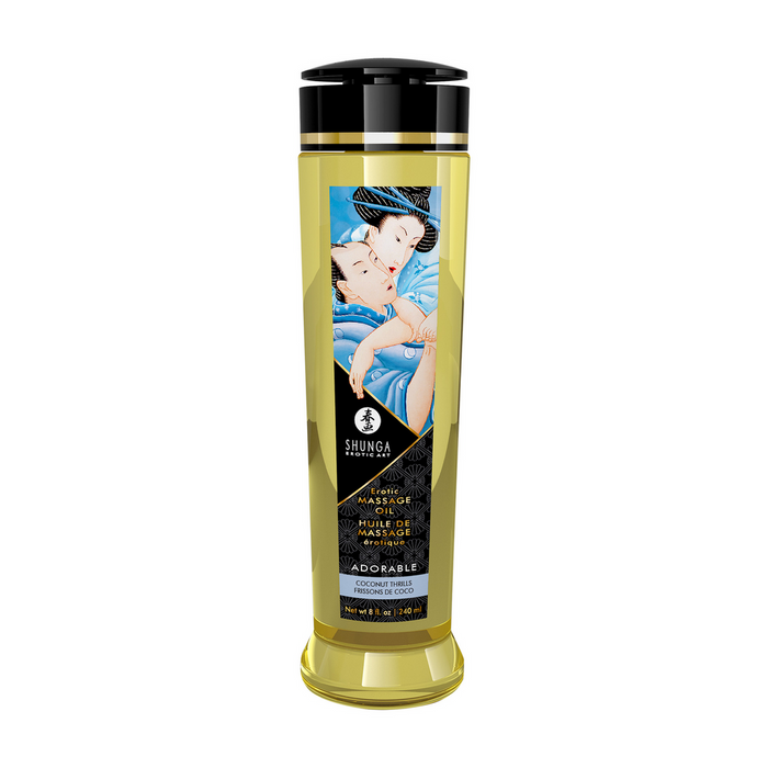 Ulei de masaj, Shunga, 240 ml, aromă cocos