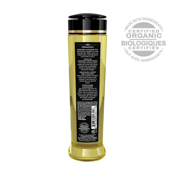Ulei de masaj, Shunga, Organic, aromă ceai verde, 240 ml