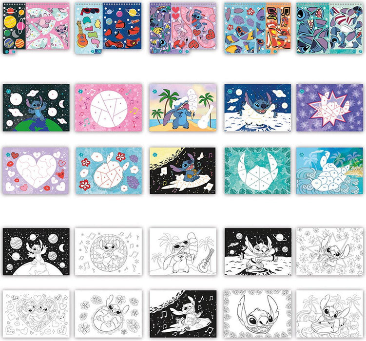 Carte de colorat, Totum, Stitch, autocolante holografice, 19x23 cm