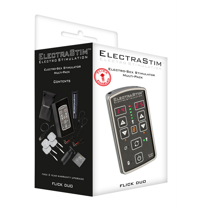 Stimulator dual-canal, ElectraStim Flick Duo, multipack