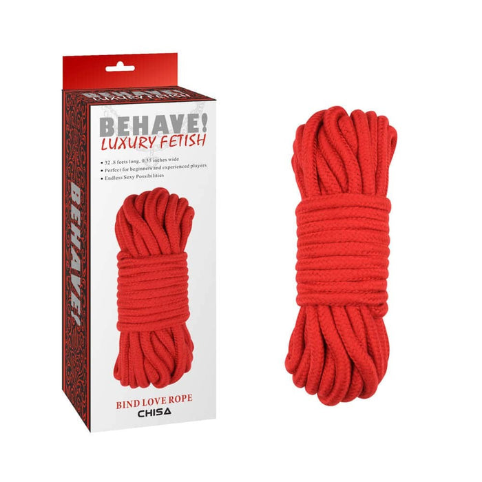 Frânghie Bondage, Chisa Novelties, 10 metri, roșu
