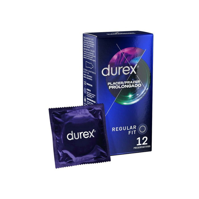 Prezervative, Durex Placer Prolongado, 12 bucăți, latex natural