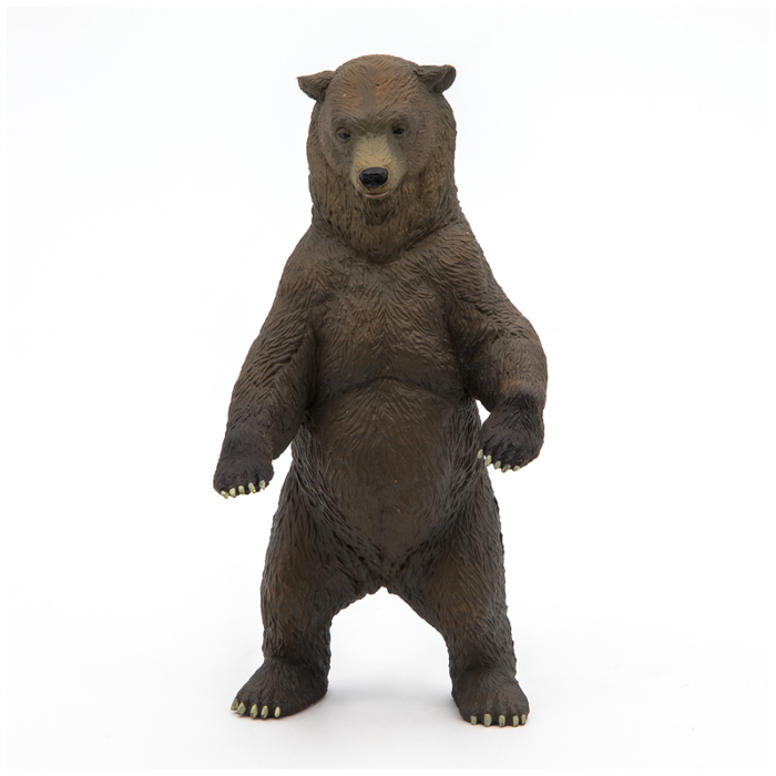 Figurină Urs Grizzly, Papo, 5x6x13 cm, pictată manual