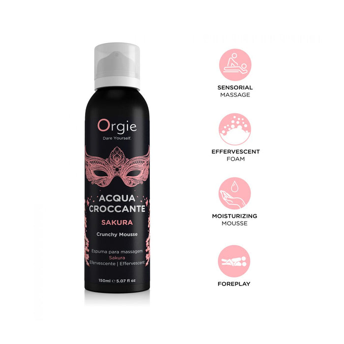 Spumă de masaj, Orgie, Crunchy Sakura, 100 ml