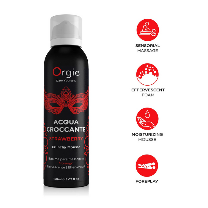 Spumă de masaj, Orgie Acqua Crocante, 150 ml, căpșuni