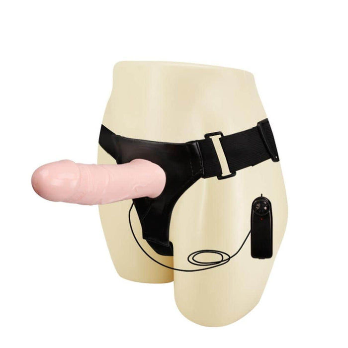 Strap-on cu Vibrații, Debra, Hollow, Elastic, Multi-viteză
