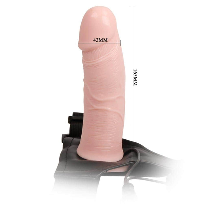 Strap-on cu Vibrații, Debra, Hollow, Elastic, Multi-viteză