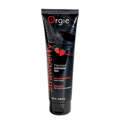 Lubrifiant pe bază de apă, Orgie, aromă căpșuni, 100 ml