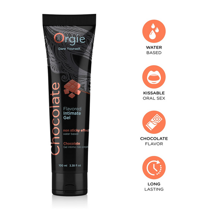 Lubrifiant, Orgie Lube Tube, aromă ciocolată, 100 ml