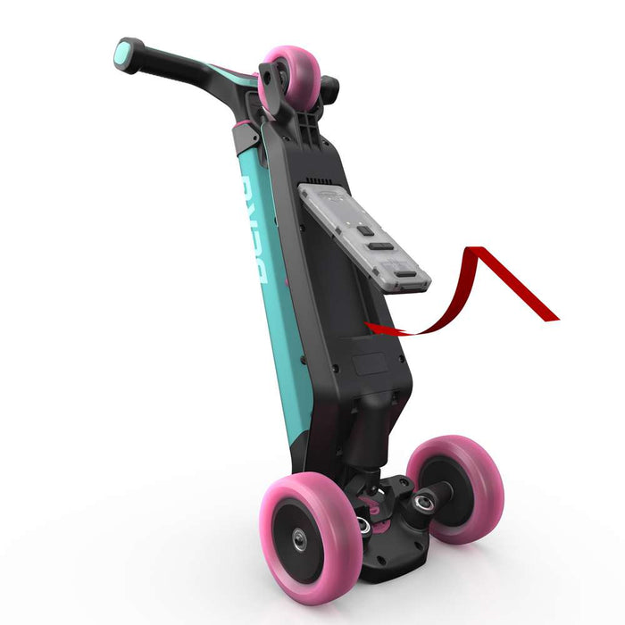 Trotinetă pliabilă, Berg Nexo, albastru, lumini LED