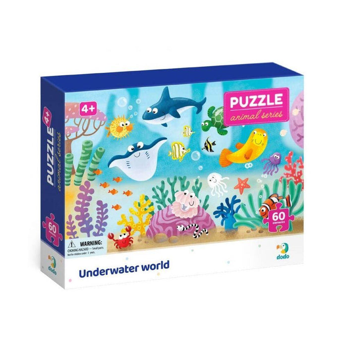 Puzzle 60 piese, Dodo, Animale Marine, carton rezistent