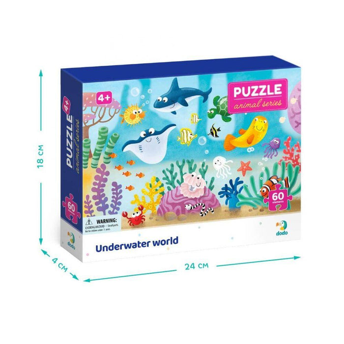 Puzzle 60 piese, Dodo, Animale Marine, carton rezistent