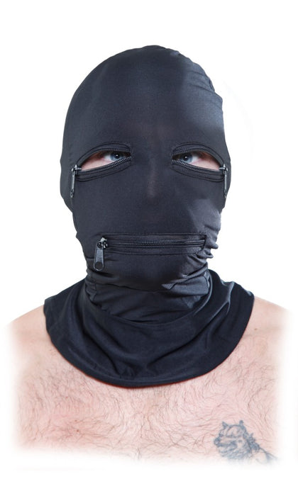 Glugă cu Fermuar, Pipedream, Zipper Face, Negru