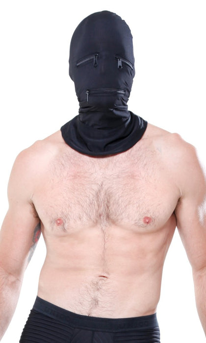 Glugă cu Fermuar, Pipedream, Zipper Face, Negru