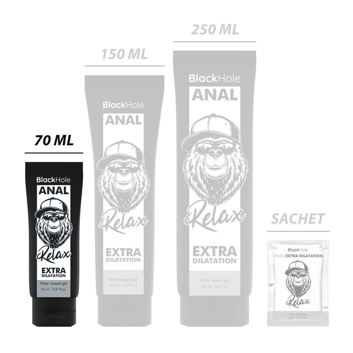 Gel anal, Black Hole, pe bază de apă, 70 ml