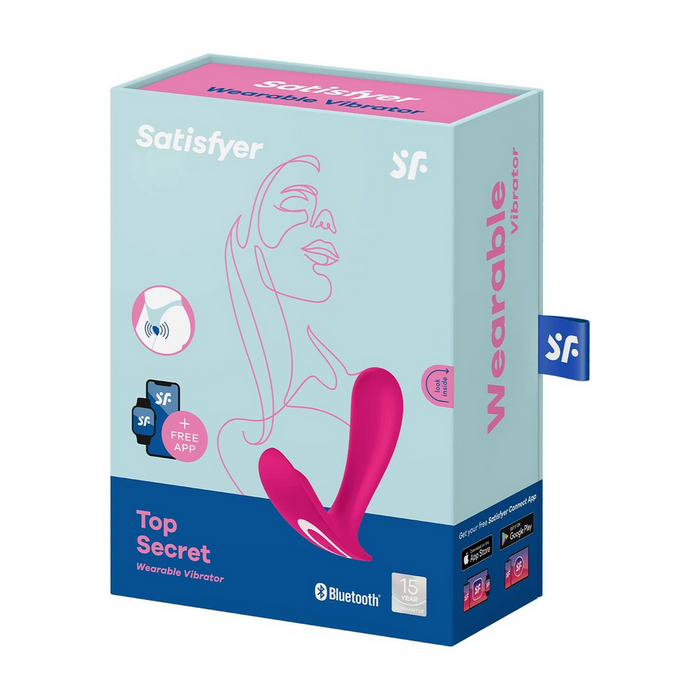Vibrator Satisfyer Top Secret, roz, control aplicație
