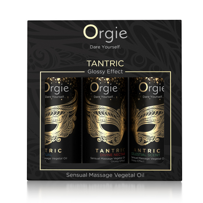 Set uleiuri masaj tantric Orgie, 3 x 30 ml, arome distincte