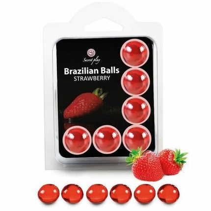 Set bile, Secretplay, Brazilian Strawberry, 6 bucăți