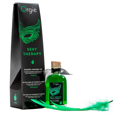 Kit masaj buze, Orgie, Green Apple, 100 ml