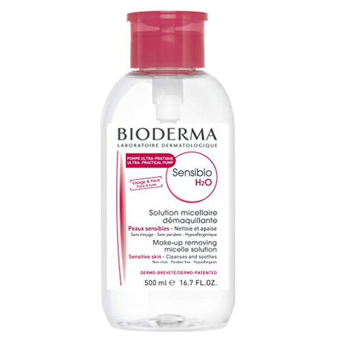 Apă micelară, Bioderma Sensibio H2O, 500 ml, Aloe Vera