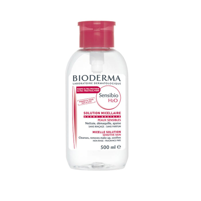 Apă micelară, Bioderma Sensibio H2O, 500 ml, Aloe Vera
