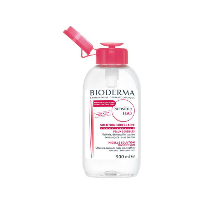 Apă micelară, Bioderma Sensibio H2O, 500 ml, Aloe Vera