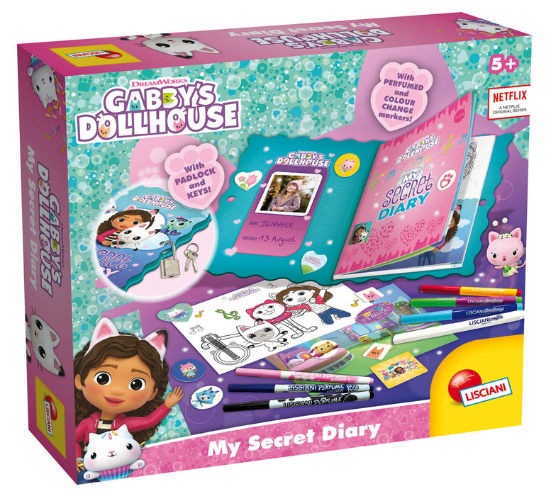 Jurnal secret, Gabby's Dollhouse, cu markere parfumate și abțibilduri