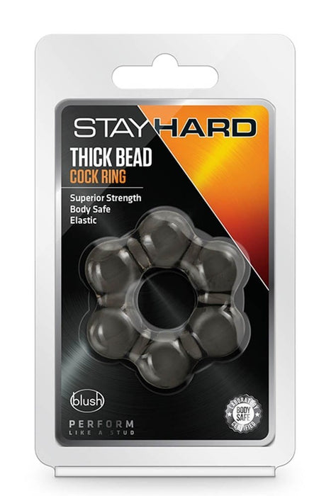 Inel penian, Blush, Stay Hard Thick Bead, Negru