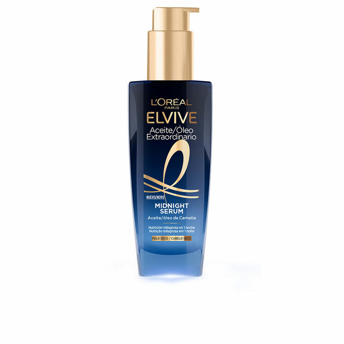 Ser facial, L'Oreal Elvive Midnight Serum Oil, 100 ml