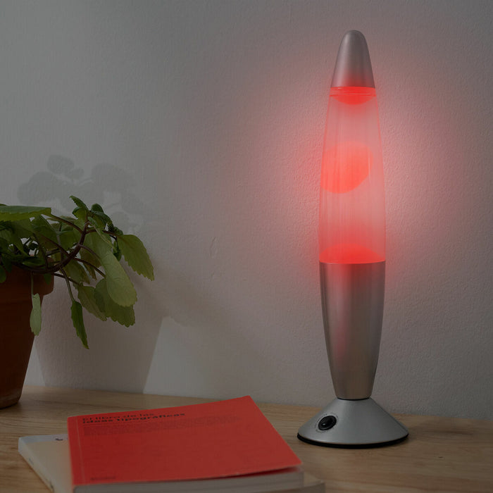 Lampă lava LED, InnovaGoods, multicoloră, aluminiu și sticlă