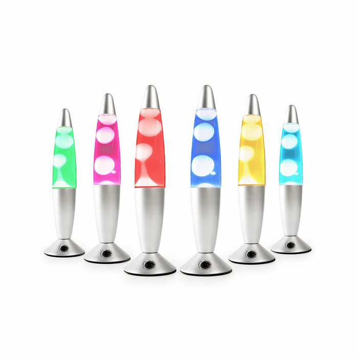 Lampă lava LED, InnovaGoods, multicoloră, aluminiu și sticlă