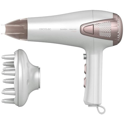 Uscător de păr, Cecotec Bamba Ionicare 5250, alb, compact