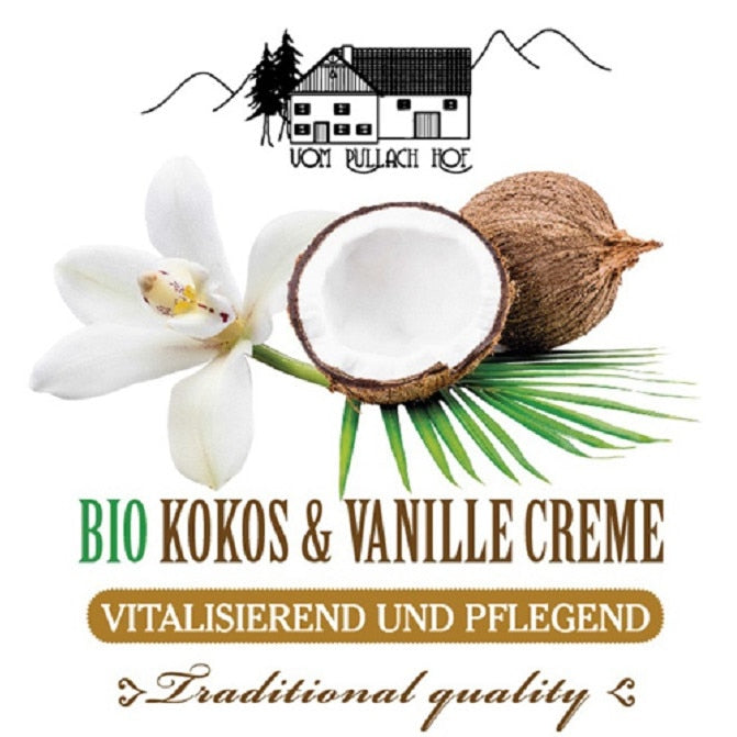 Cremă corp Pullach Hof, cocos și vanilie, 250 ml