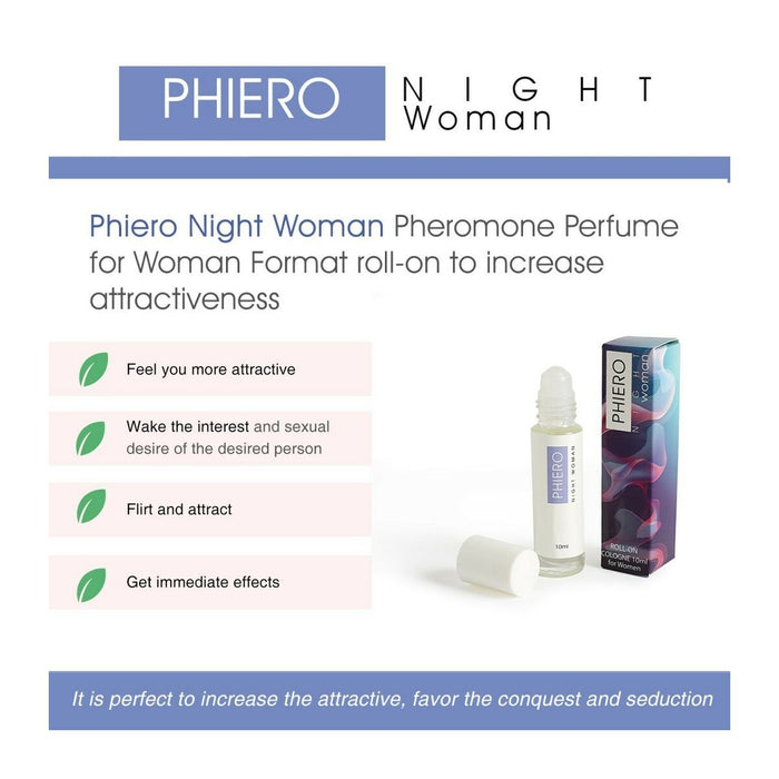 Parfum roll-on, Phiero Night Woman, feromoni, 10 ml