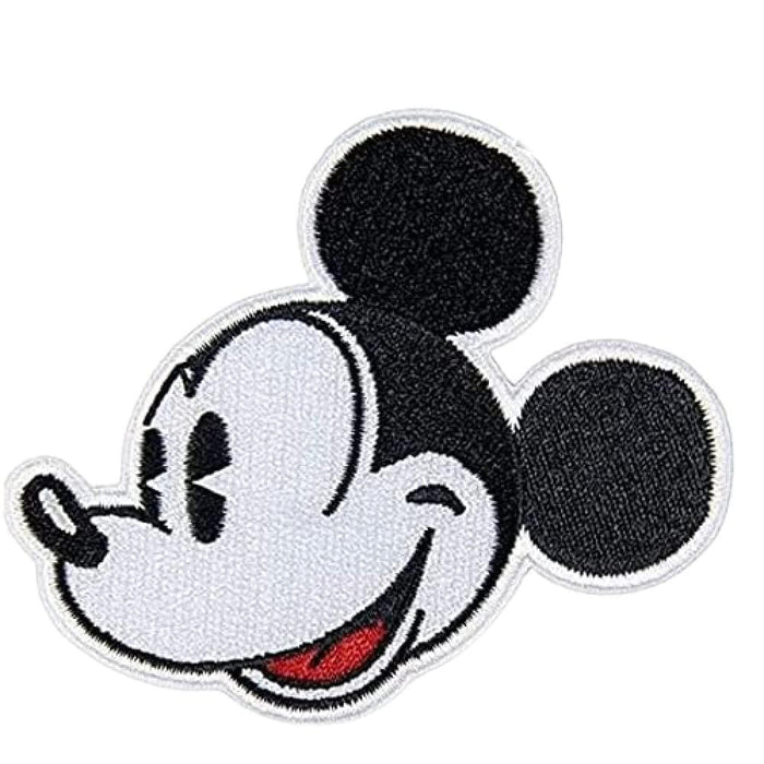 Patch Mickey Mouse, Disney, poliester, negru alb