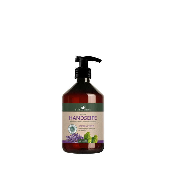 Săpun lichid, Herbamedicus, lavandă și hamei, 500 ml