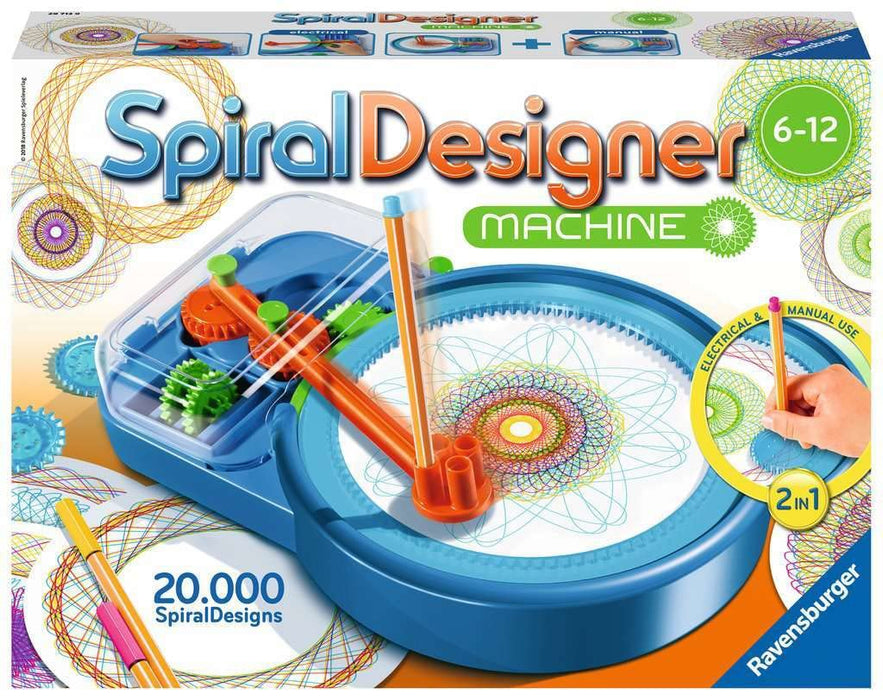 Mașină de desen spiralat, Ravensburger, electrică, 3 angrenaje