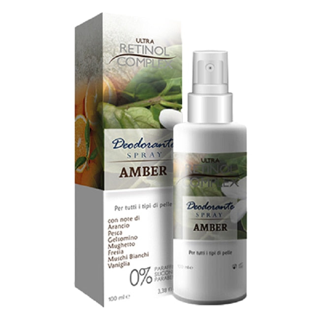 Deodorant spray, Ultra Retinol Complex, Amber, piele sensibilă, 100 ml